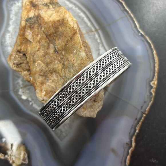 Sterling Silver Flexible & Adjustable Woven RopeFashion Bracelet For Women main image 8